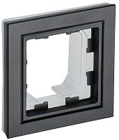 Рамка универсальная IEK Brite РУ-1-БрЧ-44 1-м. IP44 черный картинка